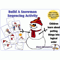 Build A Snowmen Sequencing Game