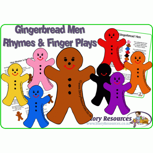Gingerbread Men Finger Plays & Rhymes
