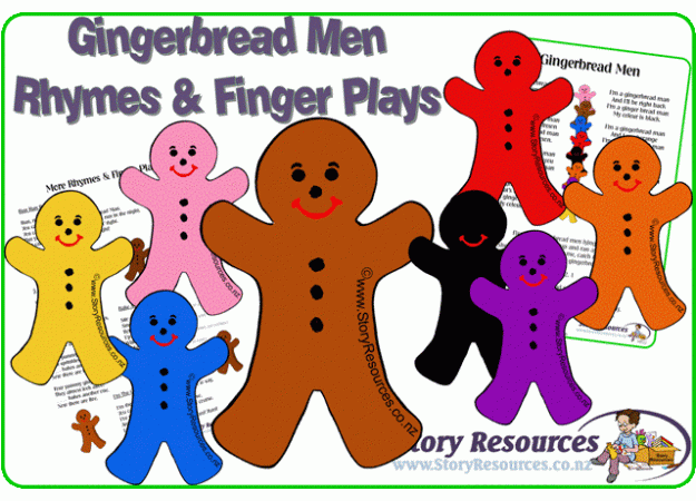 Gingerbread Men Finger Plays & Rhymes Gingerbread Men Finger Plays & Rhymes