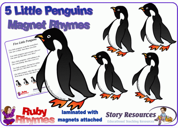 5 Little Penguins Rhyme 5 Little Penguins Rhyme