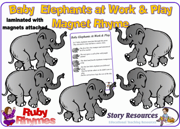 Elephants at Work & Play Rhyme Elephants at Work & Play Rhyme