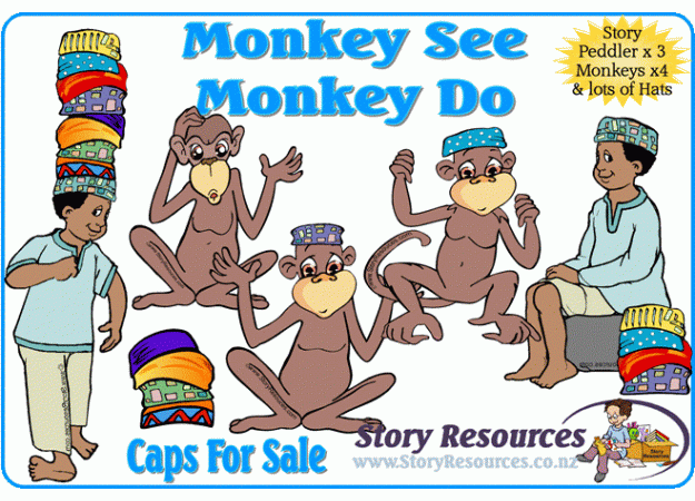 Caps For Sale ~ Monkey See Monkey Do  Caps For Sale ~ Monkey See Monkey Do
